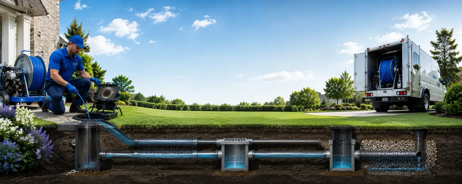 Outdoor drain cleaning information for Manville, WY